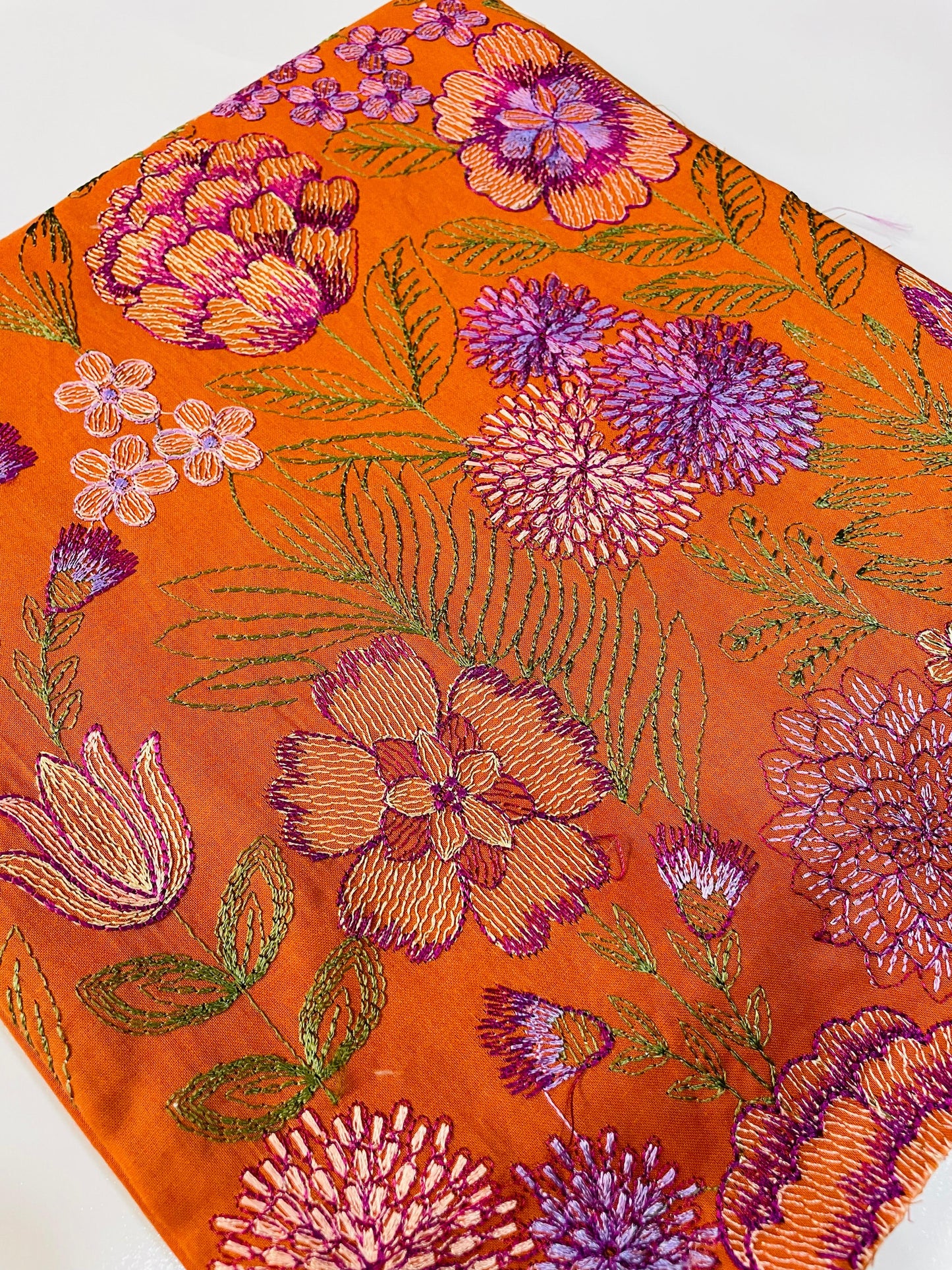 2PC Unstitched Cambric Cotton Suit Design 06
