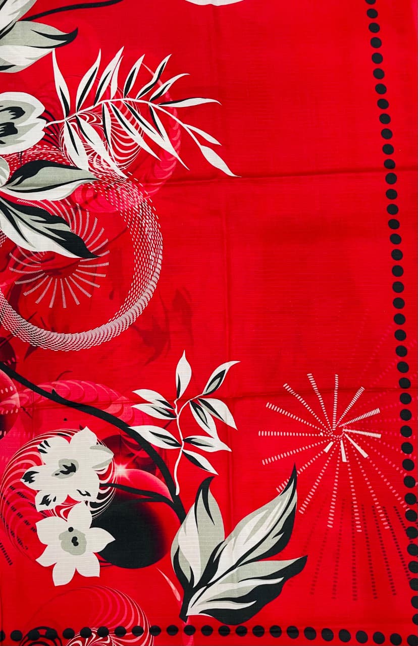 3PC Unstitched Printed Linen Bana Dora Design 02