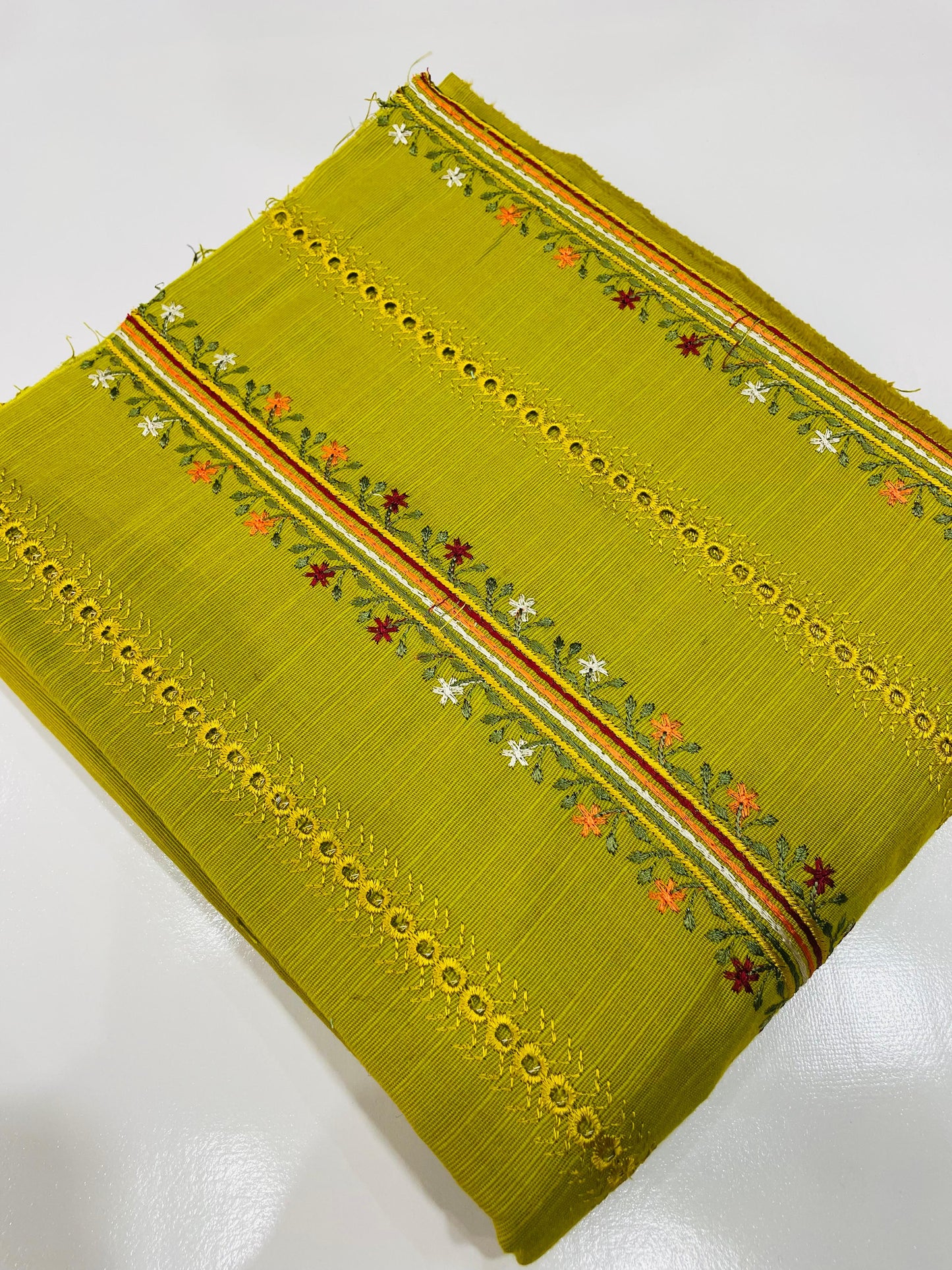 2-Piece Unstitched & Embroidered Khaddar Dress Design 06