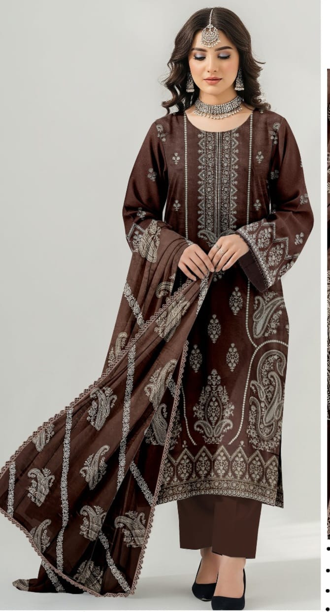 Karandi 3 Piece Unstitched Suit Six Colours available Design 09