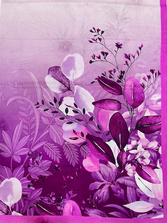 3PC Unstitched Printed Linen Bana Dora Design 04