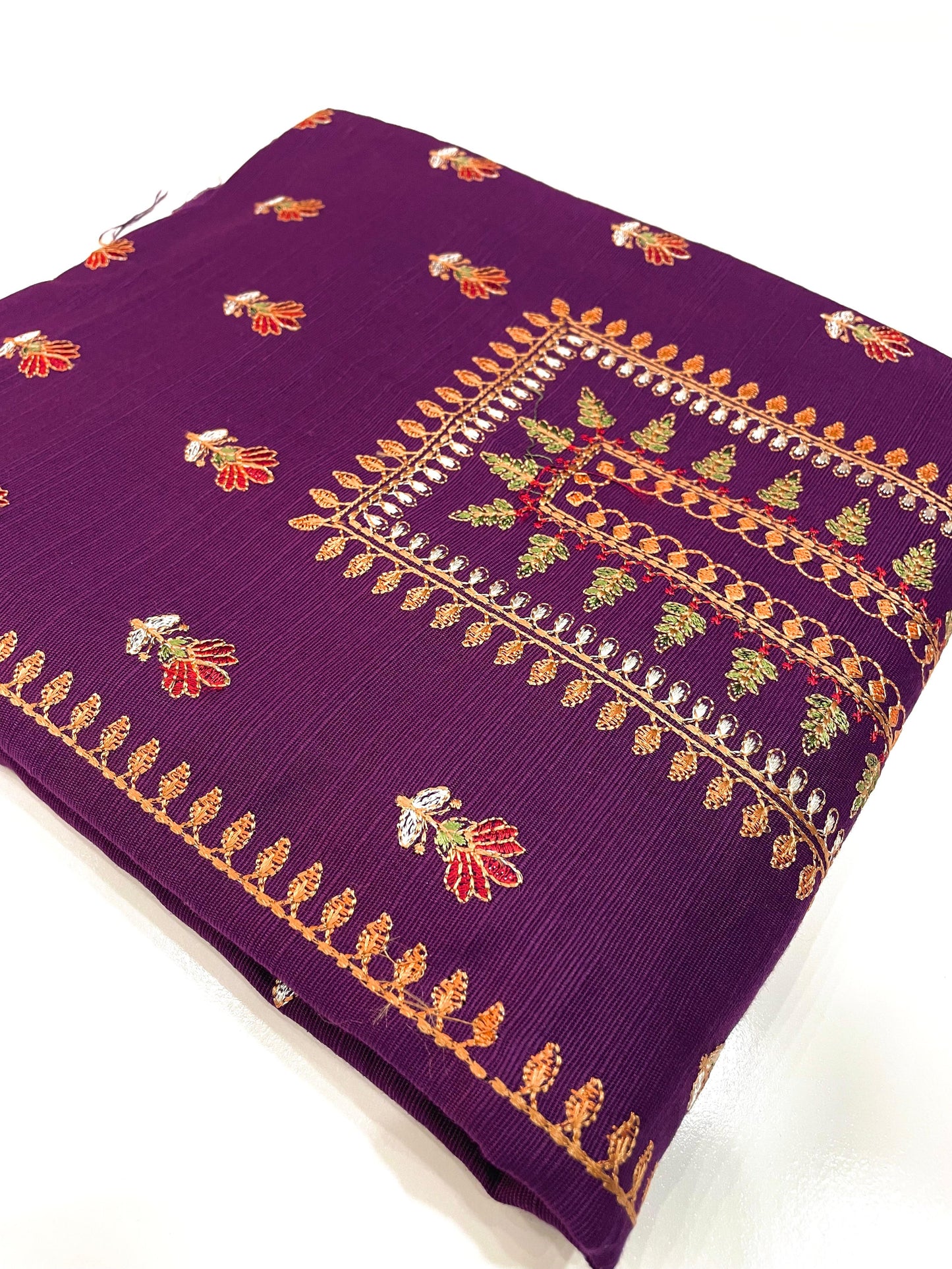 2-Piece Unstitched & Embroidered Khaddar Dress Design 05