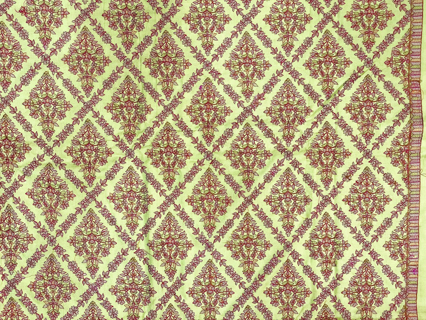 3-Piece Dhanak Suit with Shawl Design 04