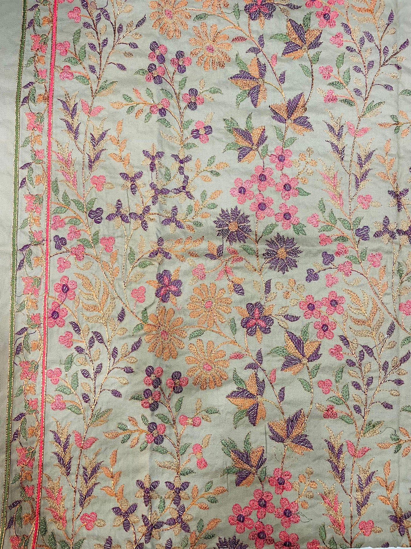 3-Piece Dhanak Suit with Shawl Design 05