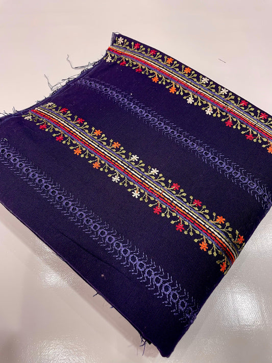 2-Piece Unstitched & Embroidered Khaddar Dress Design 06