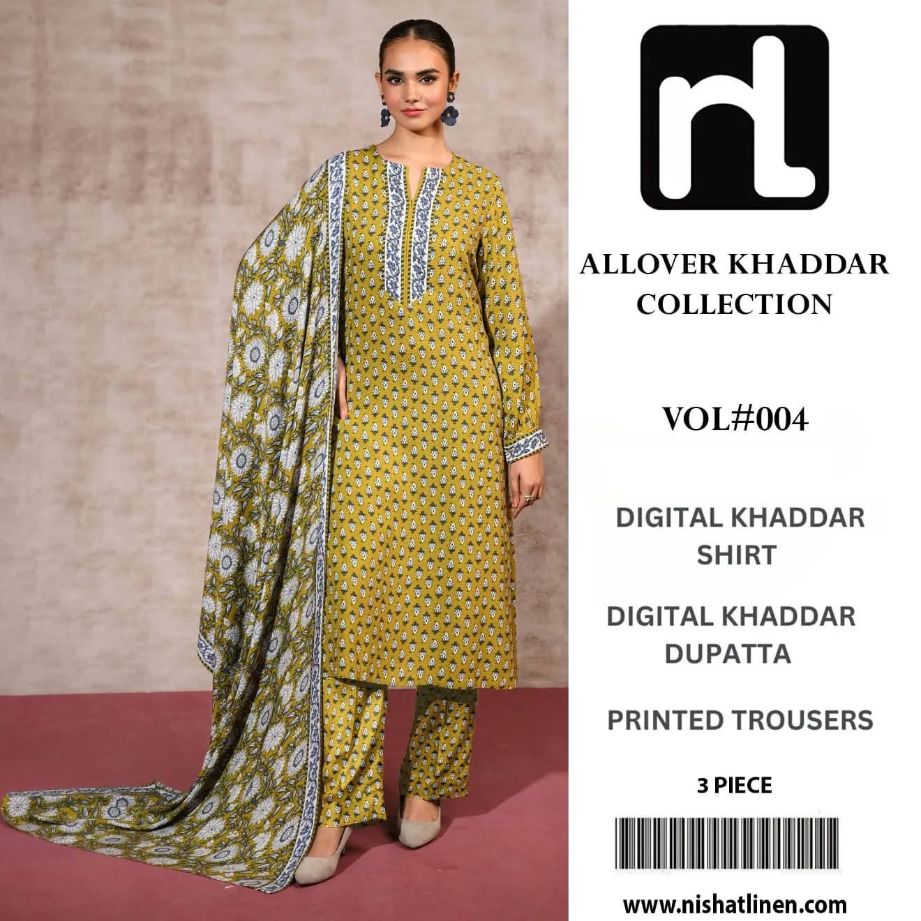 KHADAR 3PC DIGITAL PRINT ALL OVER DESIGN 01