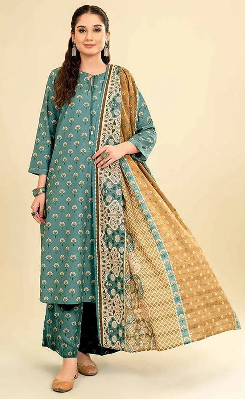 KHADAR 3PC DIGITAL PRINT ALL OVER DESIGN 06