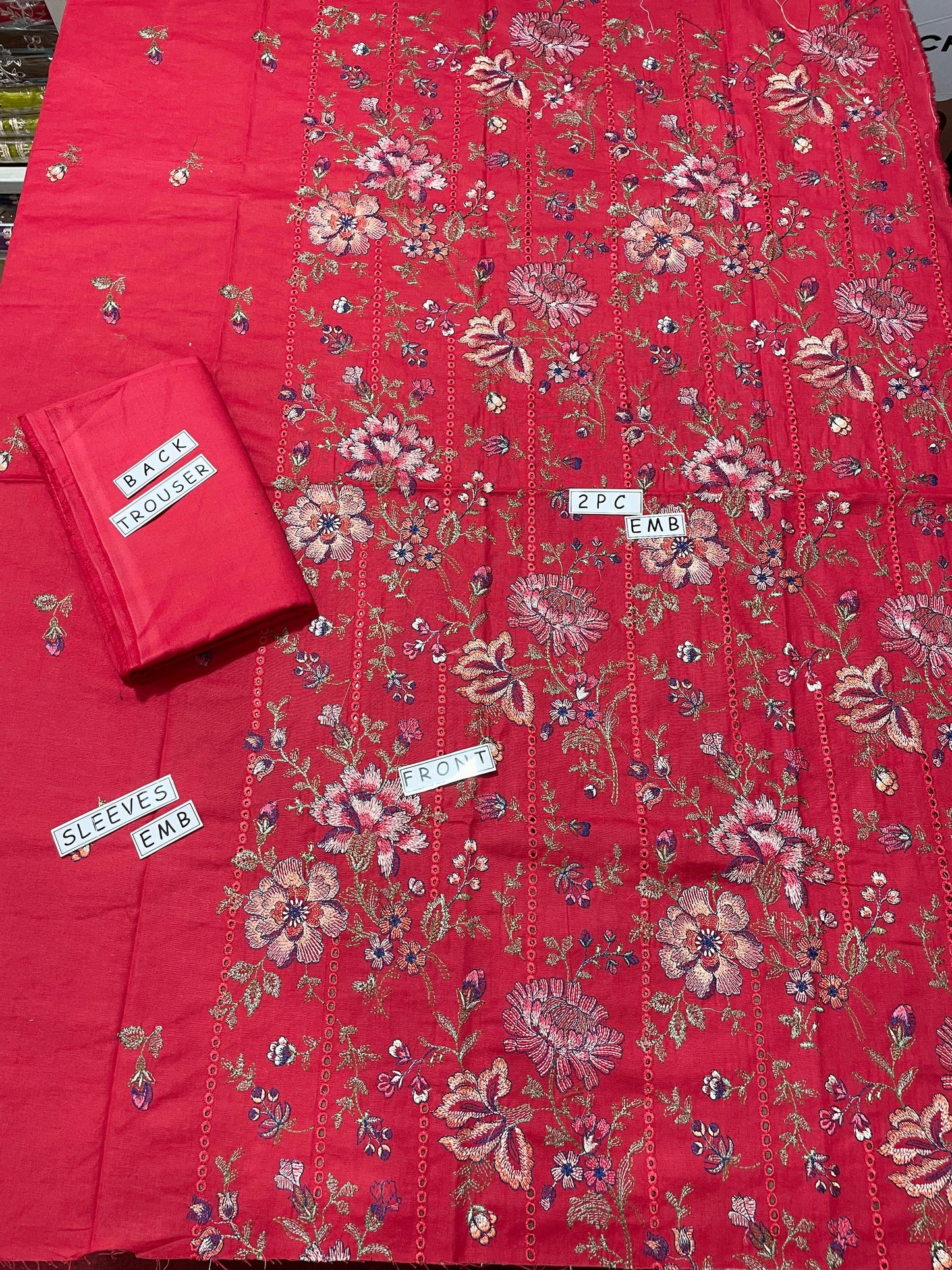 2-Piece Unstitched & Embroidered Khaddar Dress Design 09