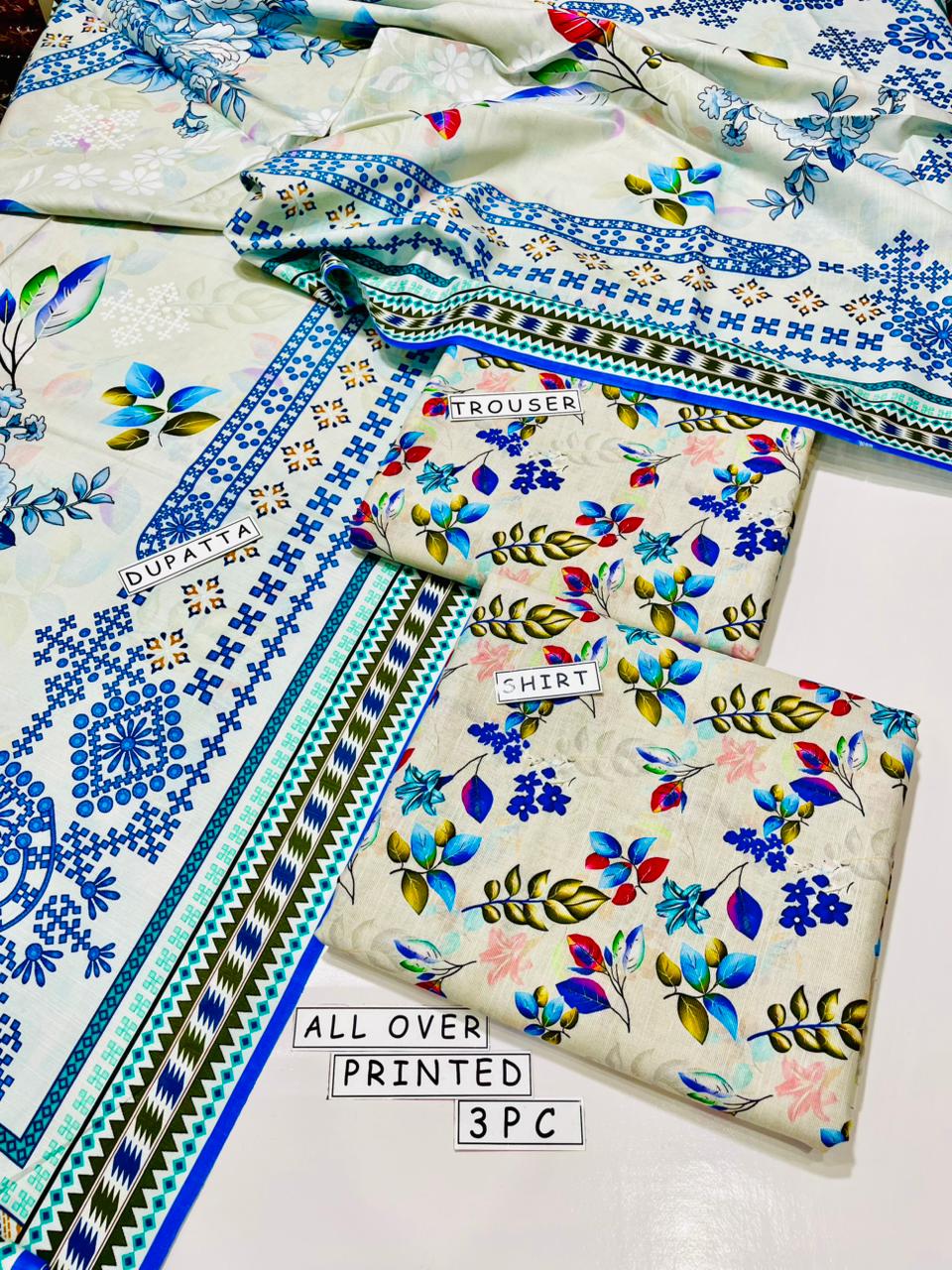 KHADAR 3PC DIGITAL PRINT ALL OVER DESIGN 01