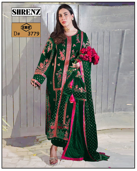 Jazmin Luxury Velvet Embroidered WITH VELVET SHWAL  Formal 3 Piece Dress Unstitched 002