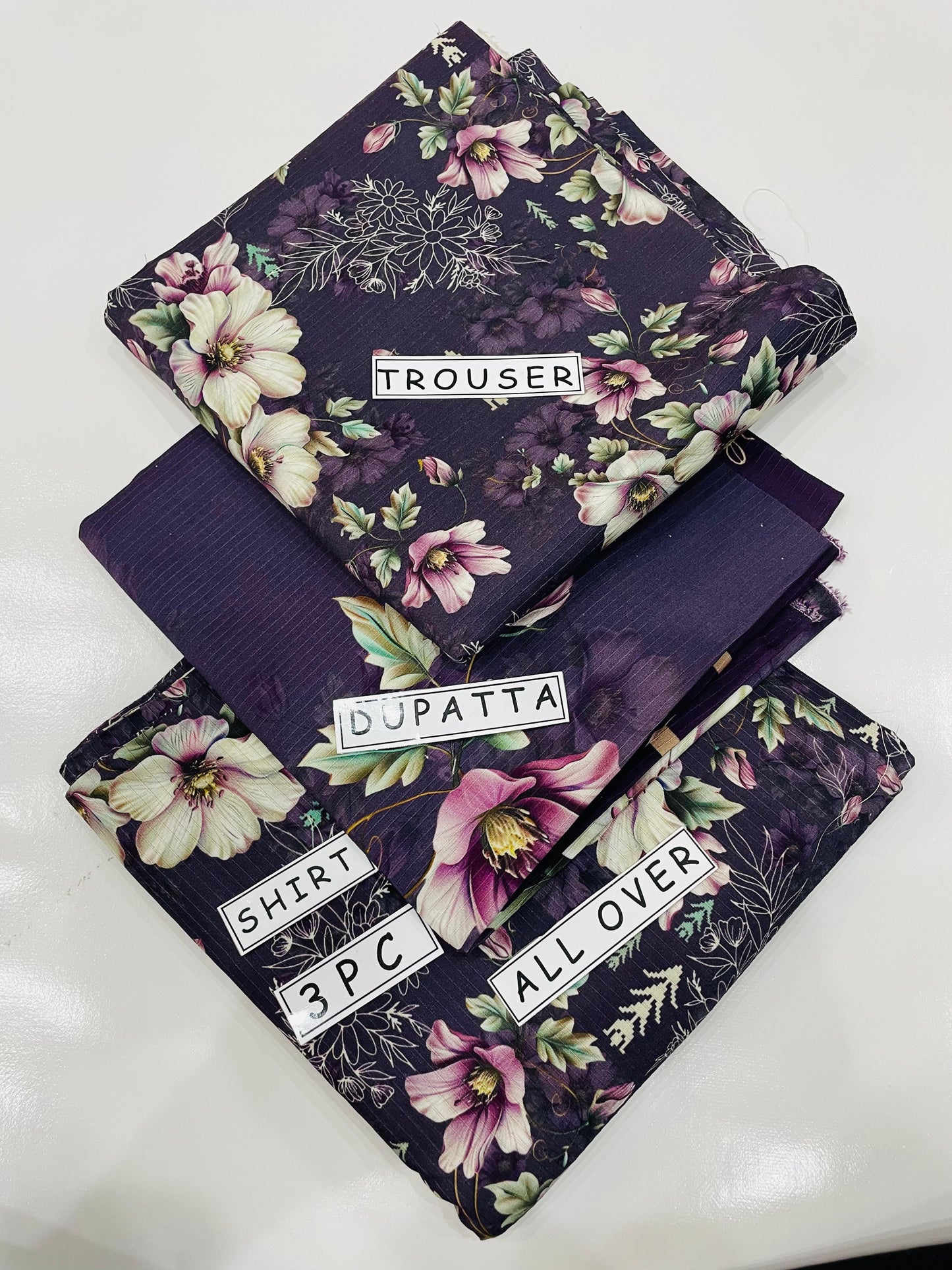 3PC Unstitched Printed Linen Bana Dora Design 20