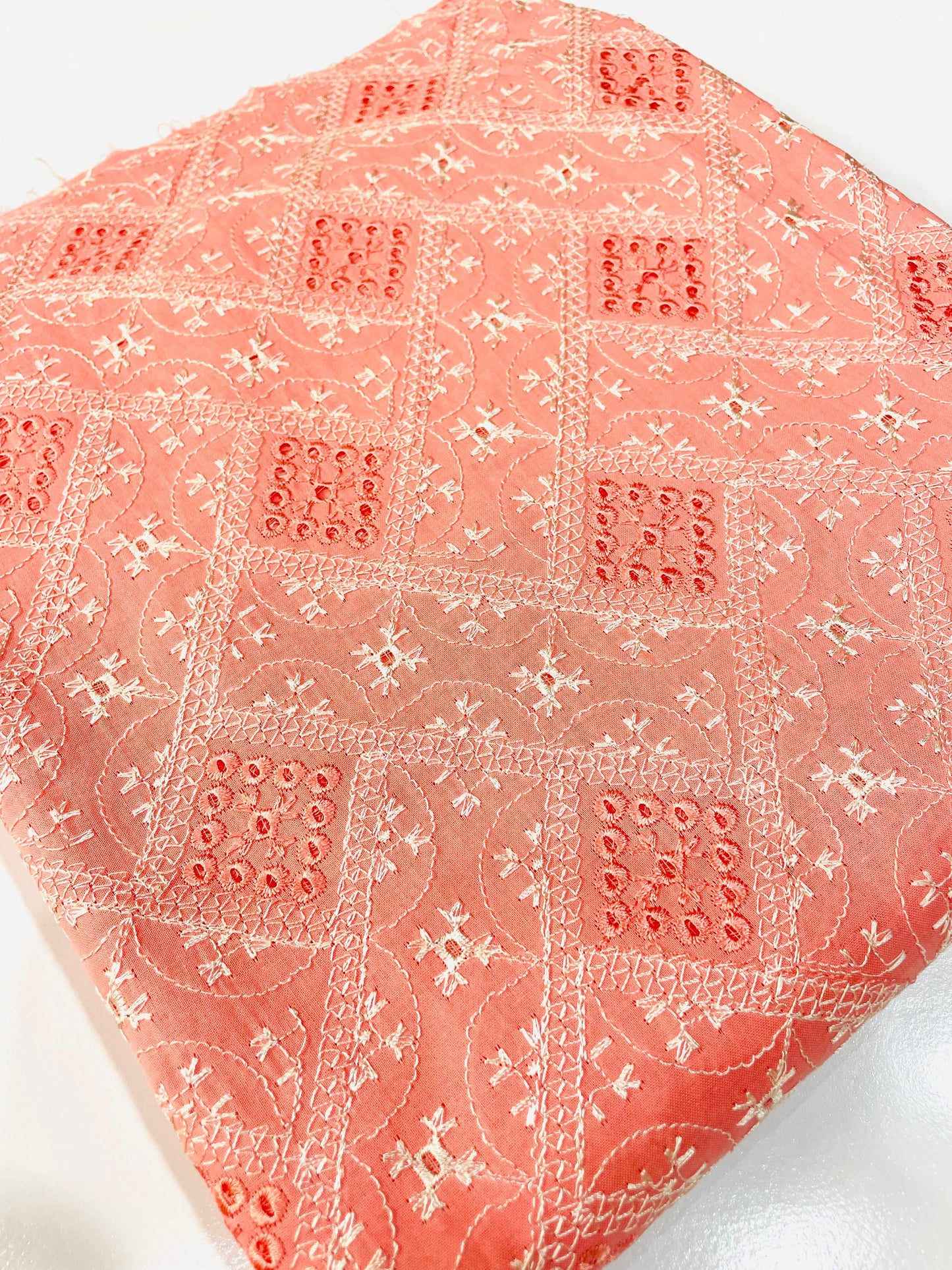 2PC Unstitched Cambric Cotton Suit Design 08