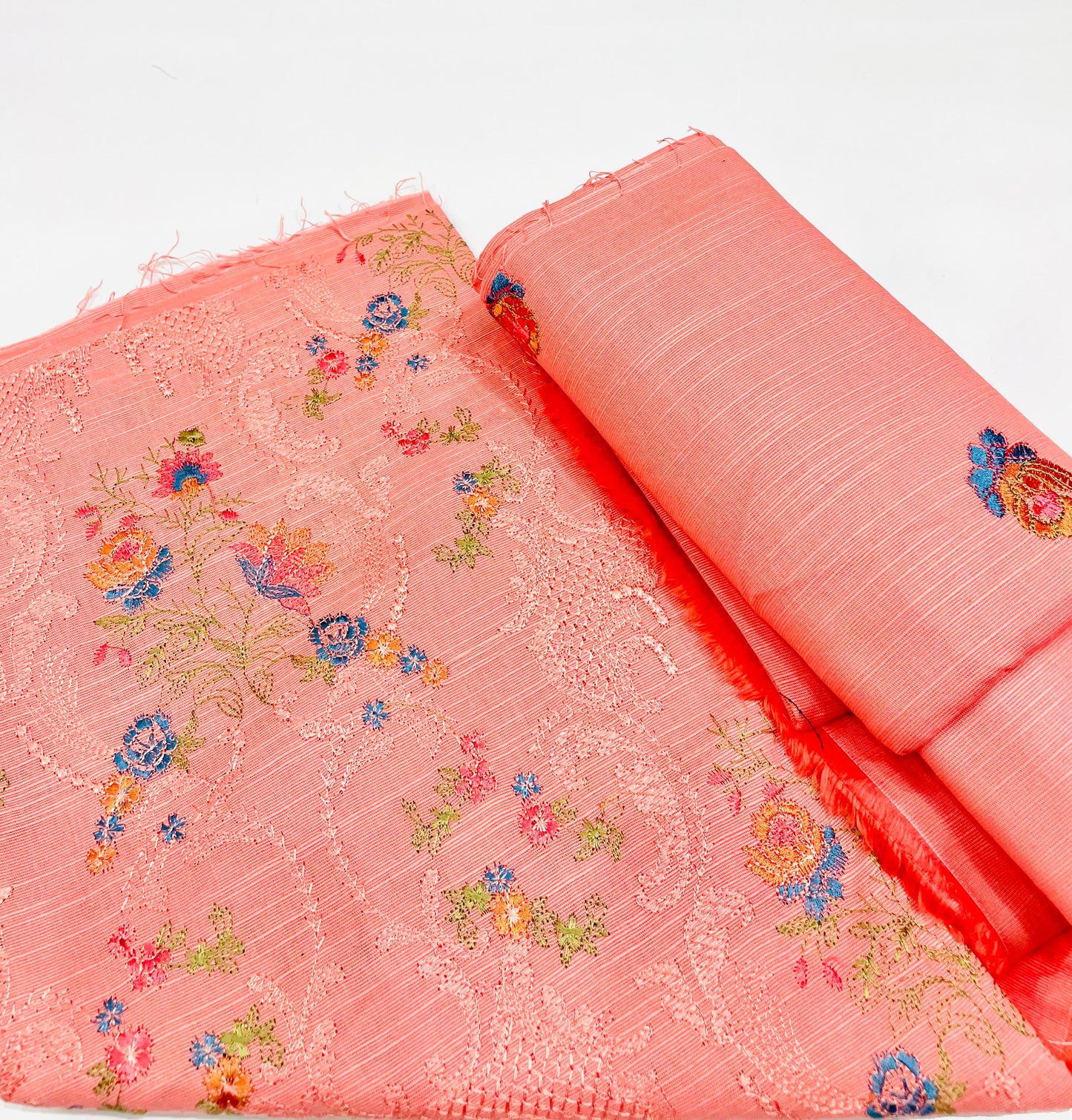 2-Piece Unstitched & Embroidered Khaddar Dress Design 02